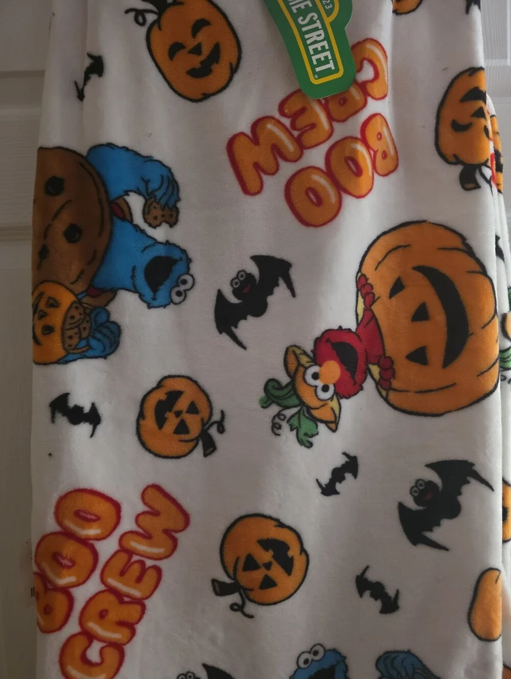Sesame Street Halloween Boo Crew Plush Throw 60